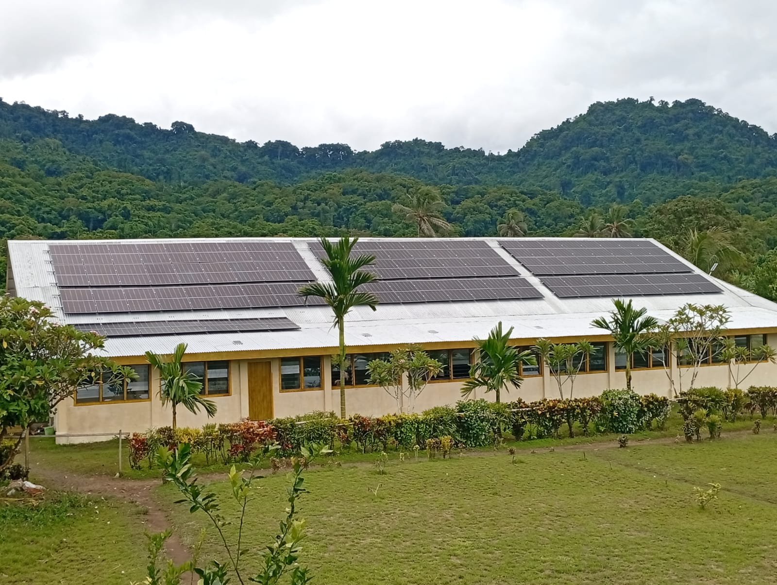 Photo of Sir Dudley Tuti College in Isabel Province with its new solar system
